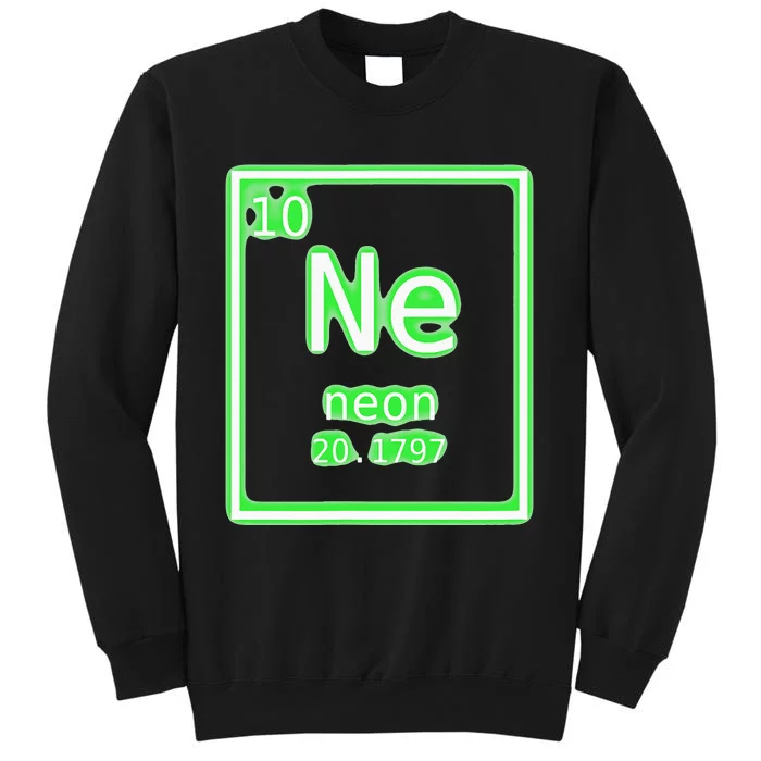 Neon Element Green Periodic Table Chemistry Nerd Costume Sweatshirt