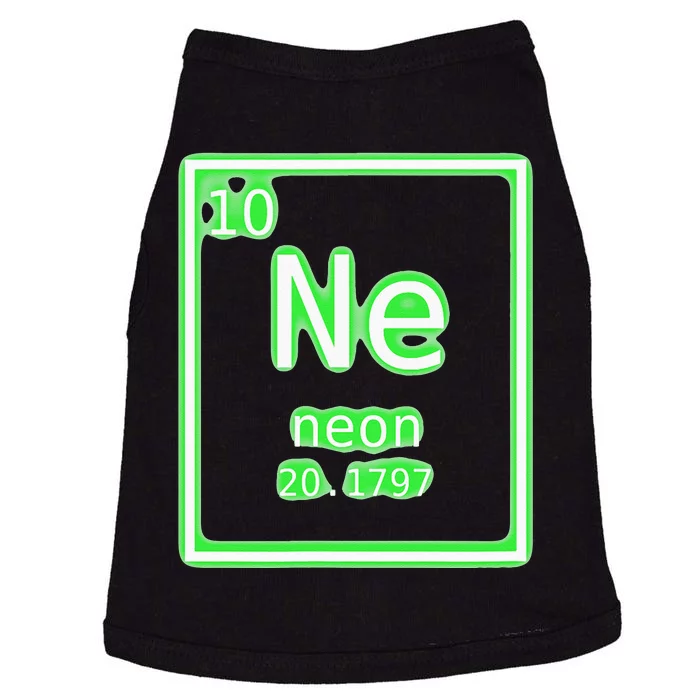 Neon Element Green Periodic Table Chemistry Nerd Costume Doggie Tank