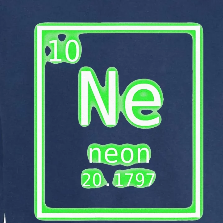 Neon Element Green Periodic Table Chemistry Nerd Costume Garment-Dyed Sweatshirt