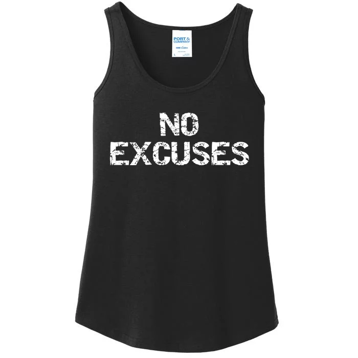 No Excuses Hoodie For Motivational Workout Ladies Essential Tank