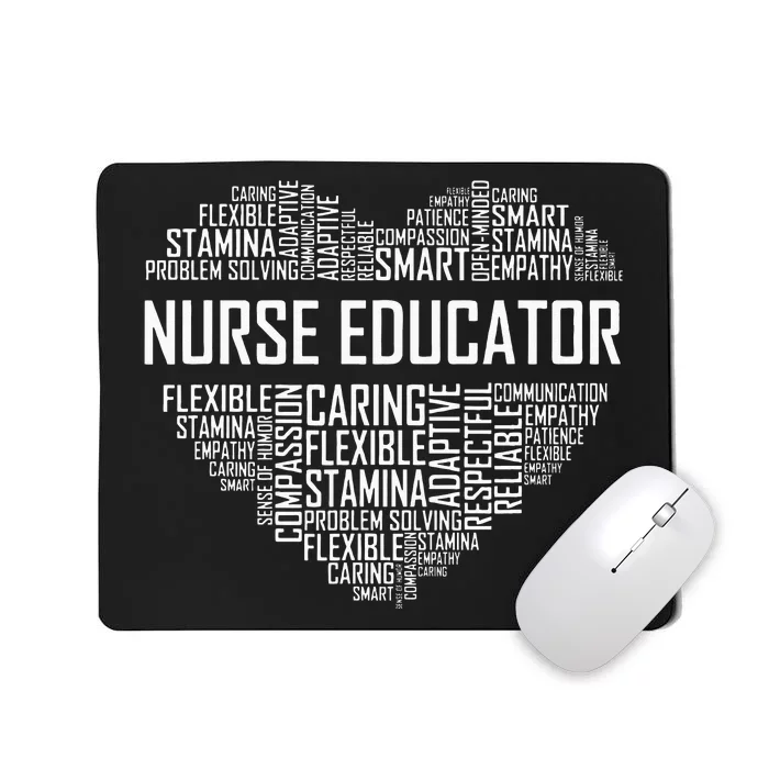 Nurse Educator Heart Nurse Educator Characteristics Mousepad