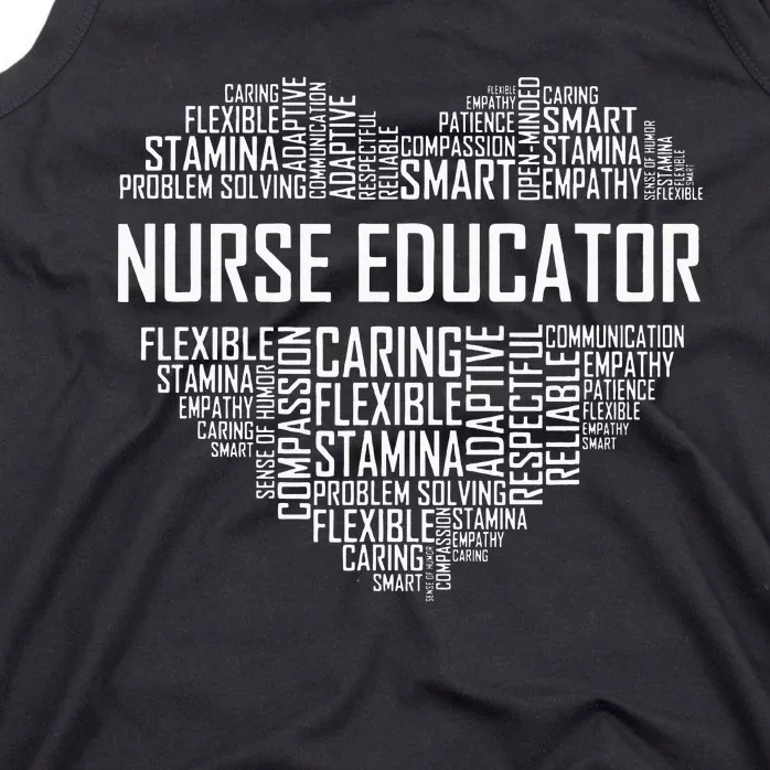 Nurse Educator Heart Nurse Educator Characteristics Tank Top