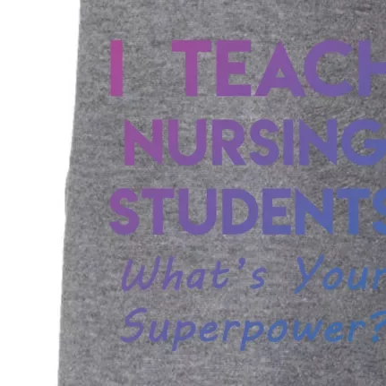 Nurse Educator Instructor Teach Nursing Students Superpower Meaningful Gift Doggie 3-End Fleece Hoodie