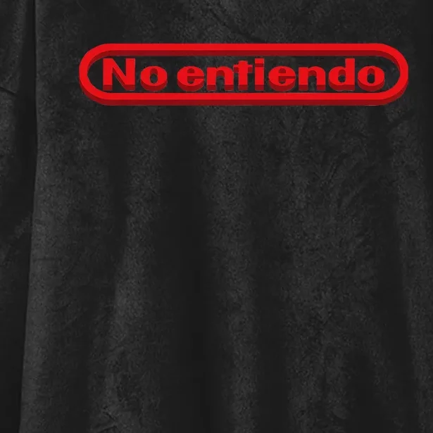 No Entiendo I Dont Understand Funny Spanish Hooded Wearable Blanket