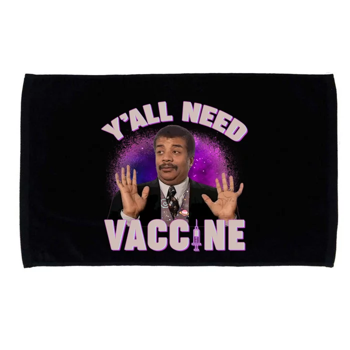 Neil deGrasse Tyson Y’all Need Vaccine Microfiber Hand Towel