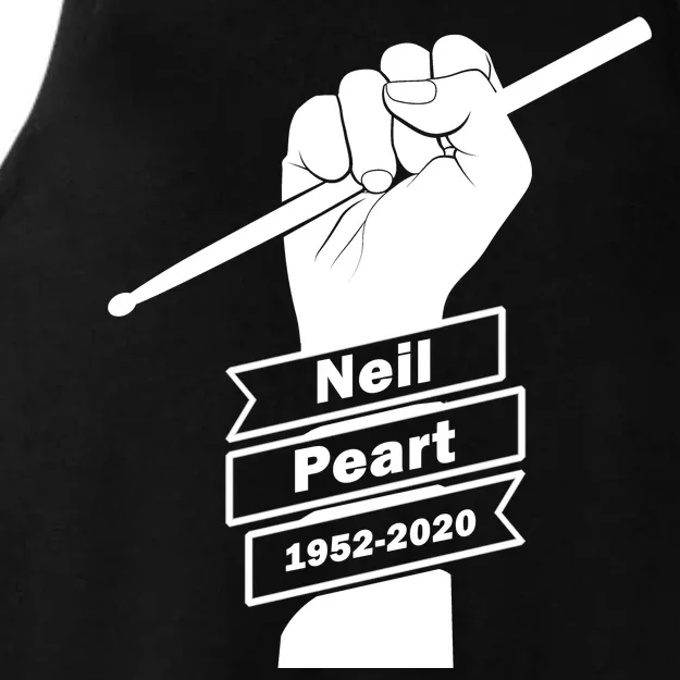 Neil Peart In Loving Memory Greatest Drummer Ladies Tri-Blend Wicking Tank