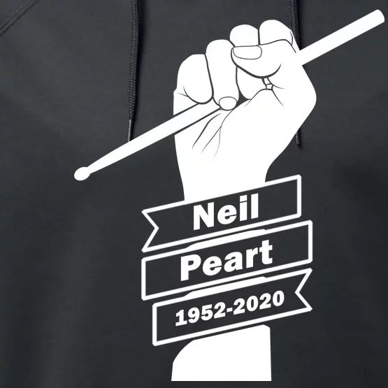 Neil Peart In Loving Memory Greatest Drummer Performance Fleece Hoodie