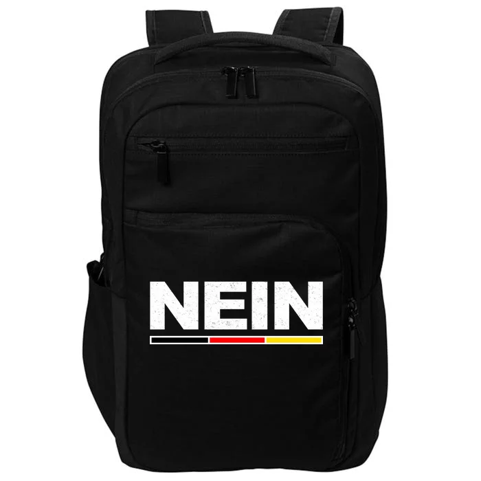 Nein German Funny Oktoberfest Impact Tech Backpack