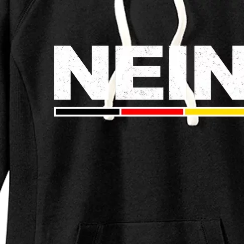 Nein German Funny Oktoberfest Women's Fleece Hoodie