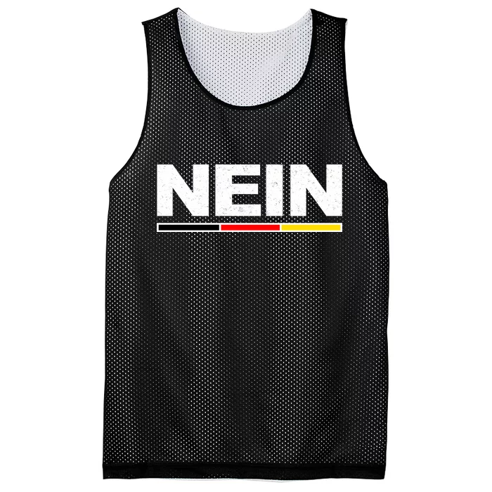 Nein German Funny Oktoberfest Mesh Reversible Basketball Jersey Tank