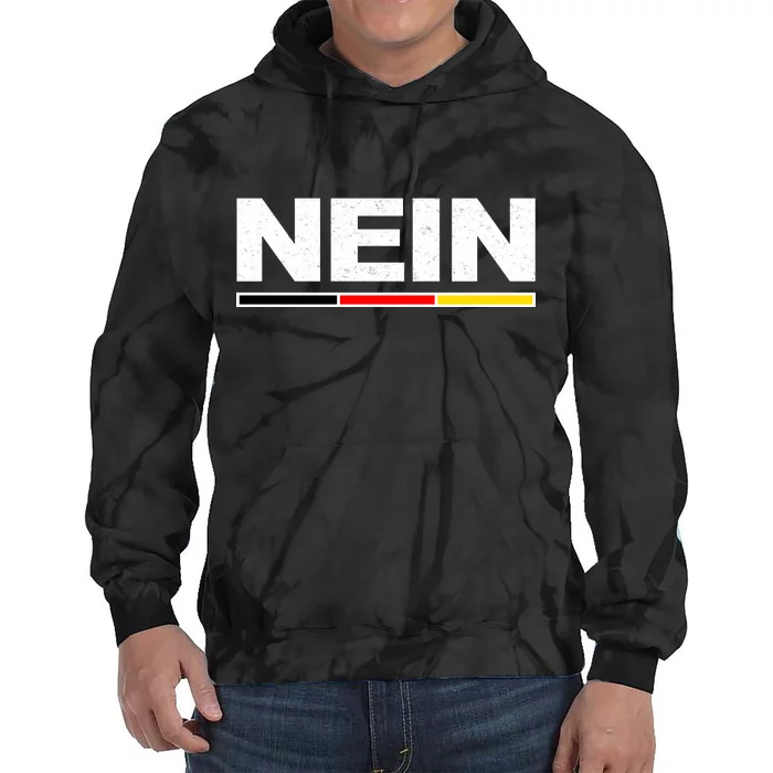 Nein German Funny Oktoberfest Tie Dye Hoodie