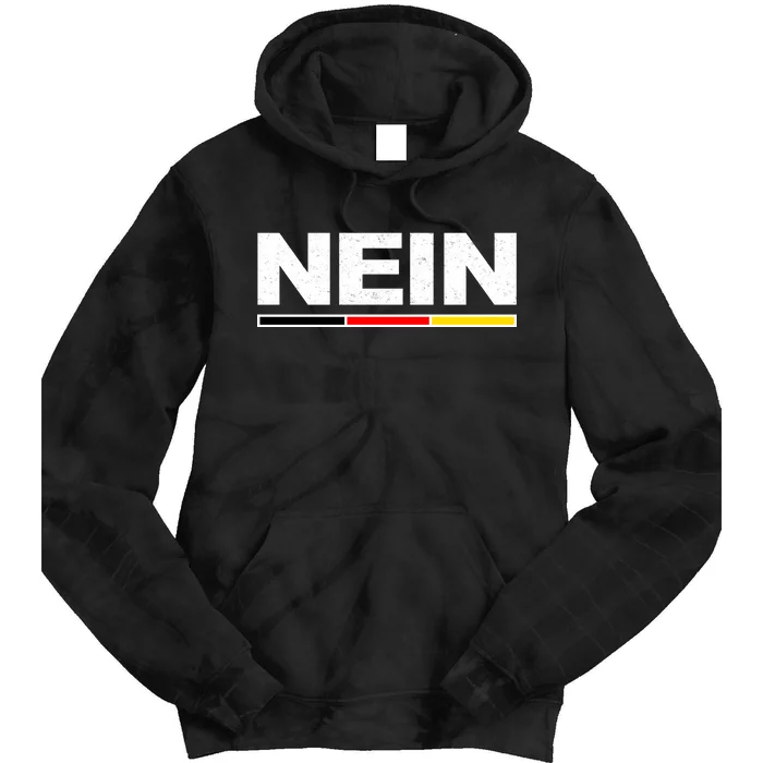 Nein German Funny Oktoberfest Tie Dye Hoodie