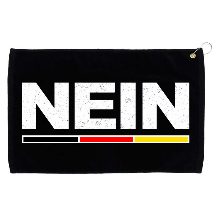 Nein German Funny Oktoberfest Grommeted Golf Towel