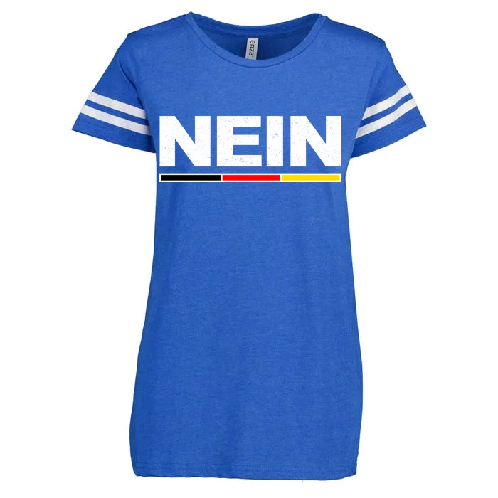 Nein German Funny Oktoberfest Enza Ladies Jersey Football T-Shirt