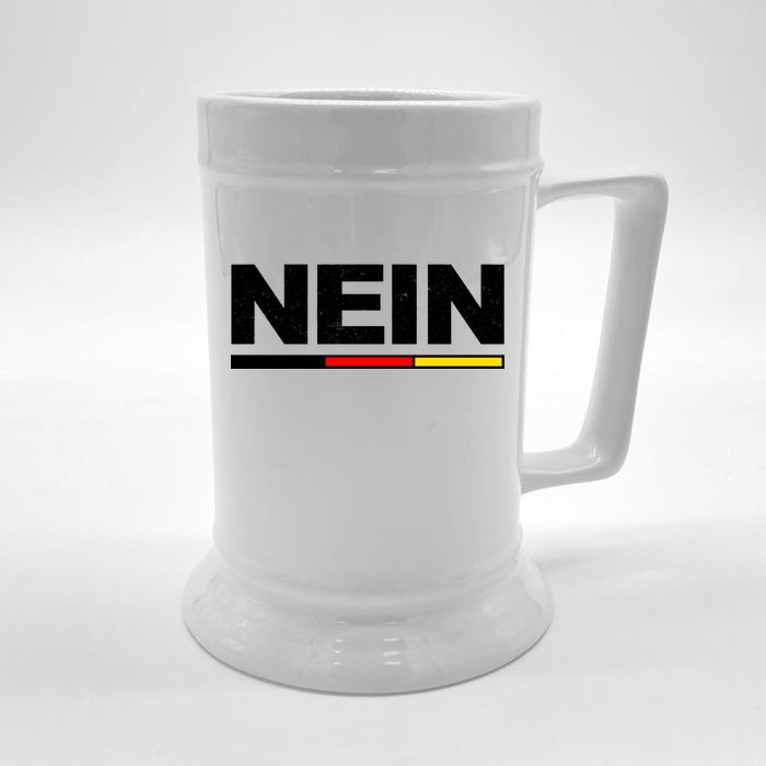 Nein German Funny Oktoberfest Front & Back Beer Stein