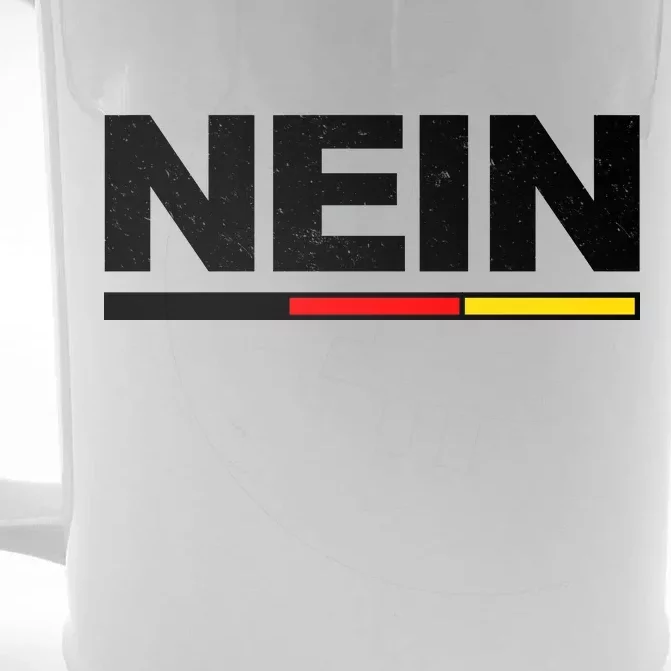 Nein German Funny Oktoberfest Front & Back Beer Stein