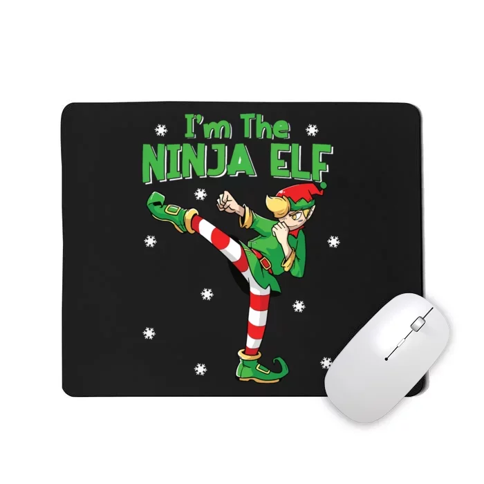 Ninja Elf Karate Taekwondo Martial Arts Mma Christmas Mousepad