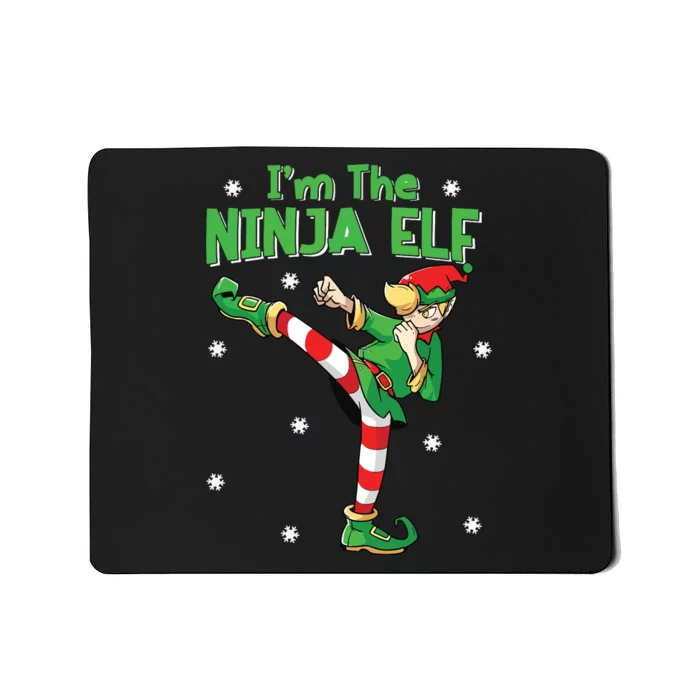 Ninja Elf Karate Taekwondo Martial Arts Mma Christmas Mousepad