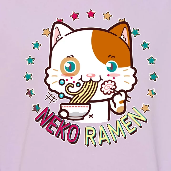 Neko Ramen Noodle Cat Garment-Dyed Sweatshirt