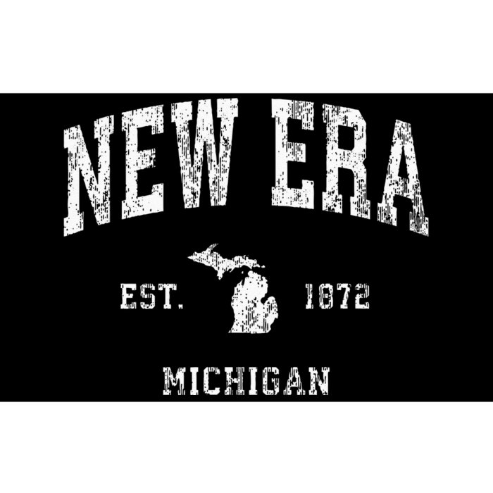 New Era Michigan MI Vintage Athletic Sports Bumper Sticker