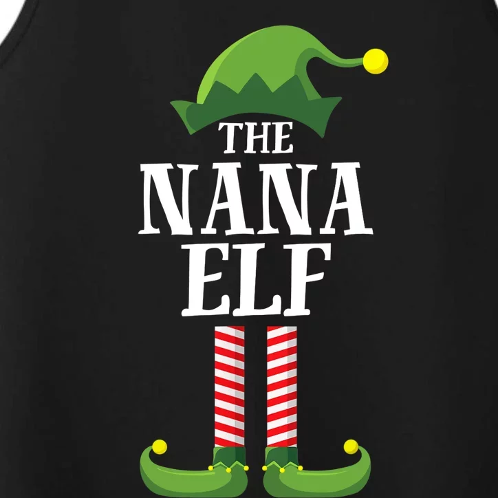 Nana Elf Matching Family Group Christmas Party Performance Tank