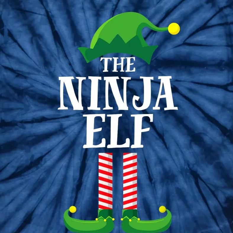 Ninja Elf Matching Family Group Christmas Party Tie-Dye T-Shirt