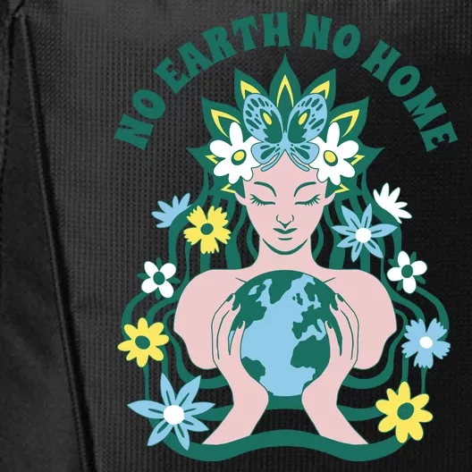 No Earth No Home Female Nature City Backpack