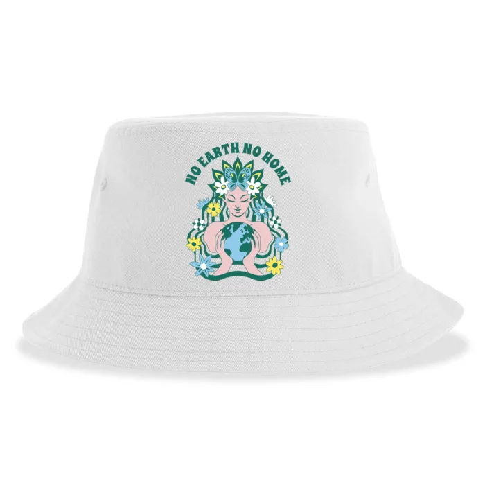 No Earth No Home Female Nature Sustainable Bucket Hat