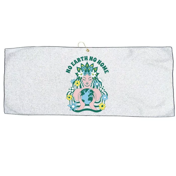 No Earth No Home Female Nature Large Microfiber Waffle Golf Towel