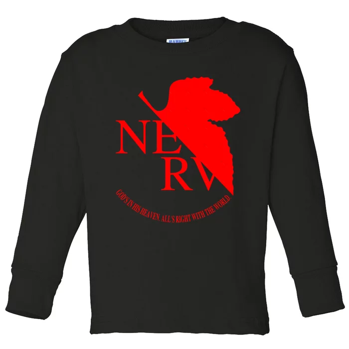 Neon Evangelion Toddler Long Sleeve Shirt