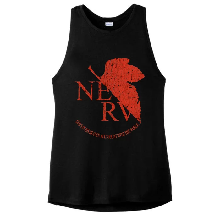 Nerv Evangelion Ladies Tri-Blend Wicking Tank