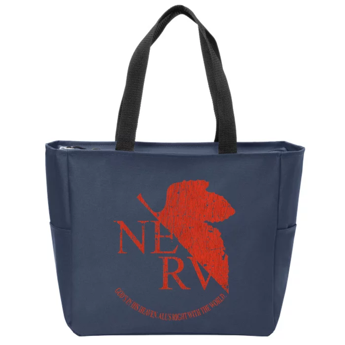 Nerv Evangelion Zip Tote Bag