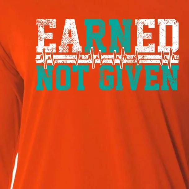 Nurse Earned Not Given Gift Cooling Performance Long Sleeve Crew