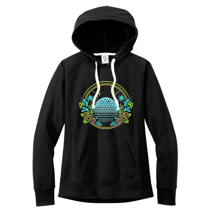 Neon Epcot Women's Fleece Hoodie