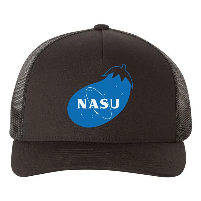 Nasu Eggplant Yupoong Adult 5-Panel Trucker Hat