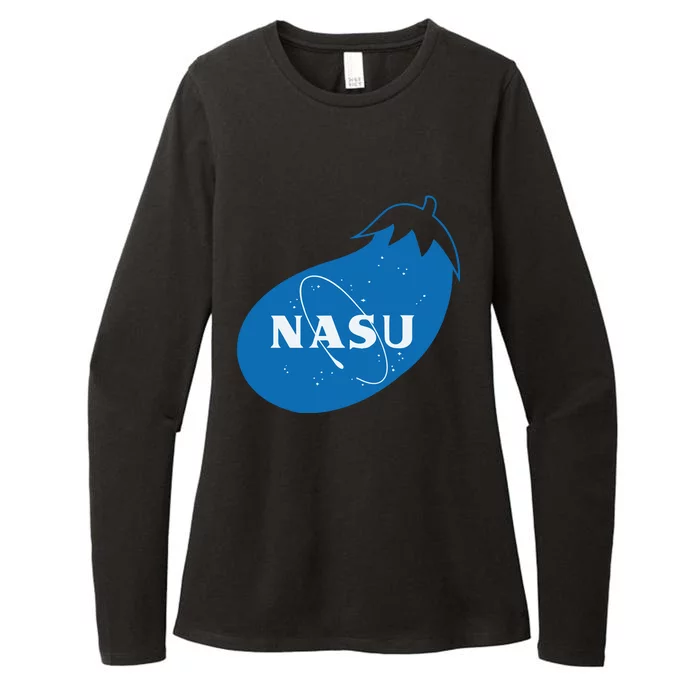 Nasu Eggplant Womens CVC Long Sleeve Shirt