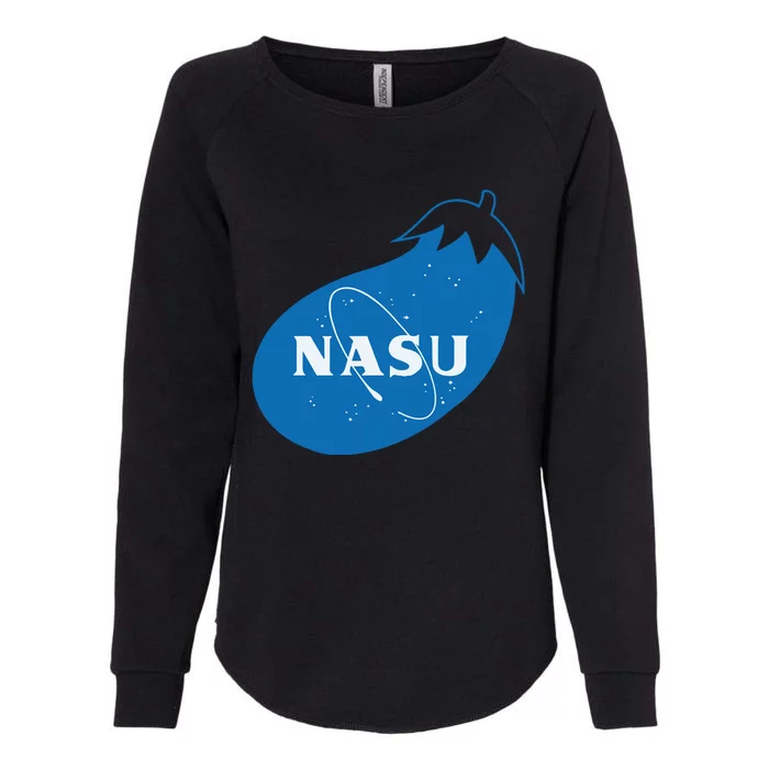 Nasu Eggplant Womens California Wash Sweatshirt