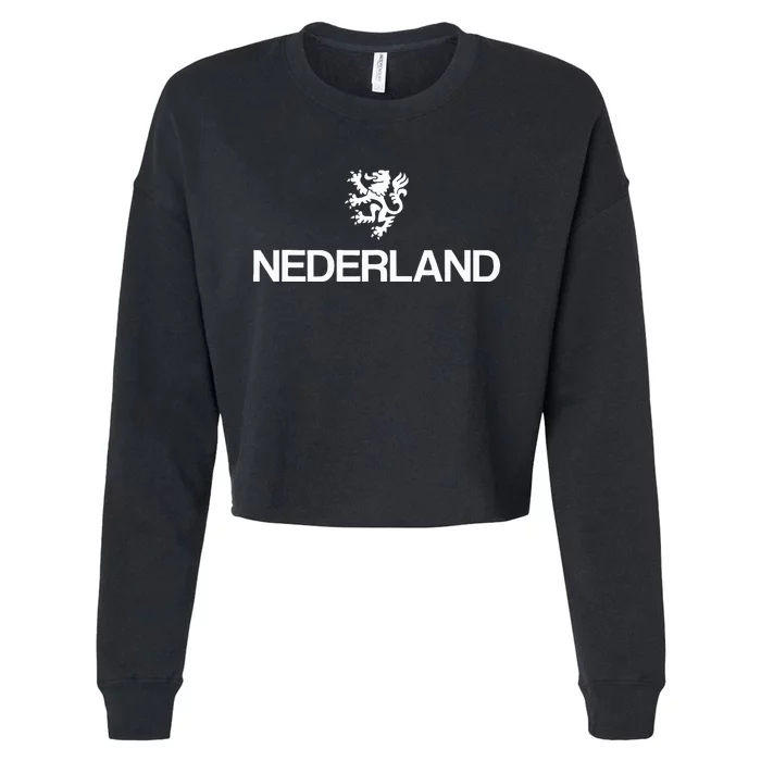 Nederland Emblem Netherlands Cropped Pullover Crew