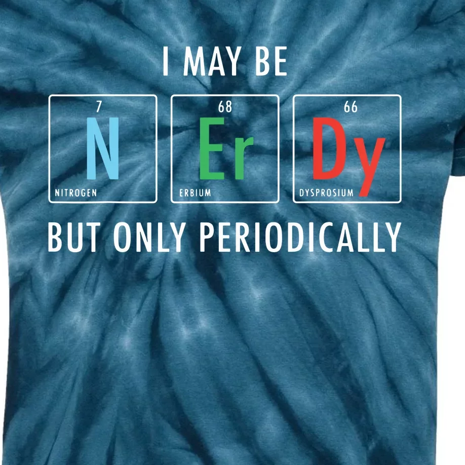 Nerdy Elements Nerd Science Atom Scientist Chemistry Chemist Kids Tie-Dye T-Shirt