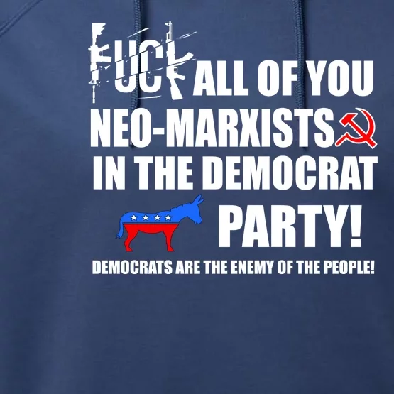 Neo Marxist Democrats Performance Fleece Hoodie