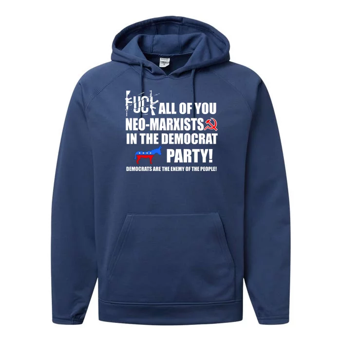 Neo Marxist Democrats Performance Fleece Hoodie