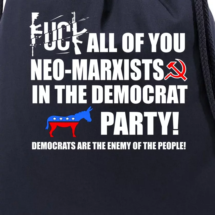 Neo Marxist Democrats Drawstring Bag