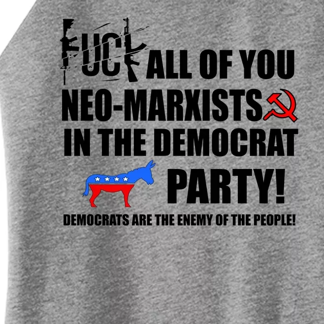 Neo Marxist Democrats Women’s Perfect Tri Rocker Tank