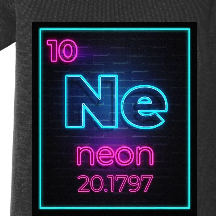 Neon Element Of The Chemistry Periodic Table For Scientists Baby Bodysuit