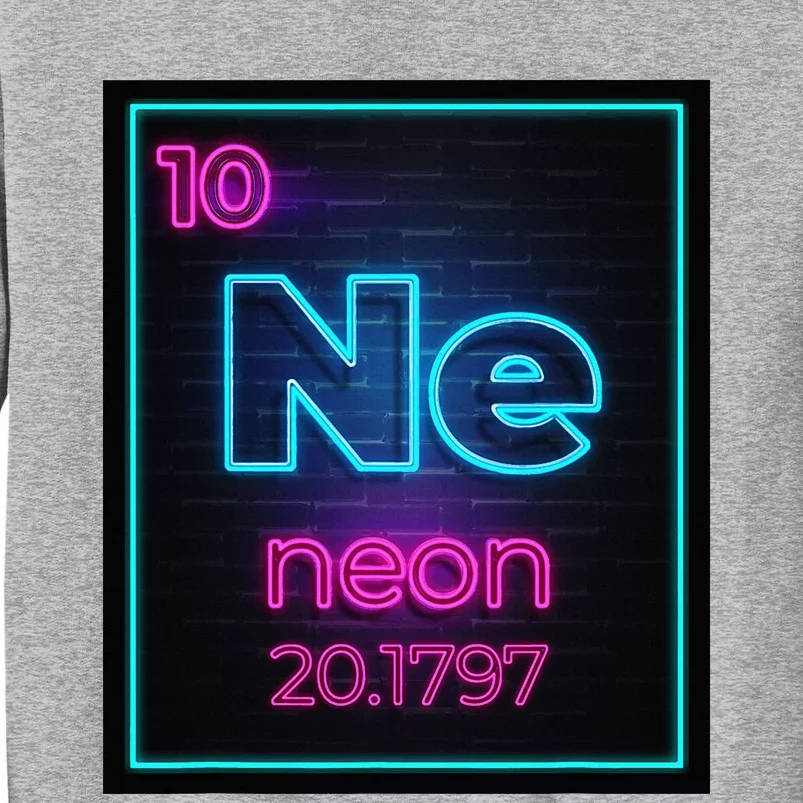 Neon Element Of The Chemistry Periodic Table For Scientists Tall Sweatshirt