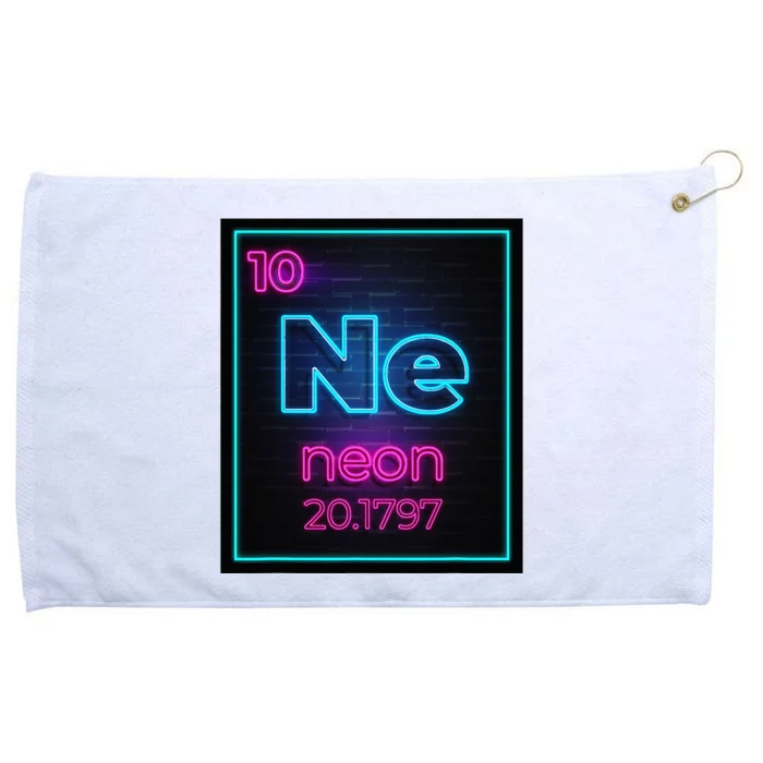 Neon Element Of The Chemistry Periodic Table For Scientists Grommeted Golf Towel