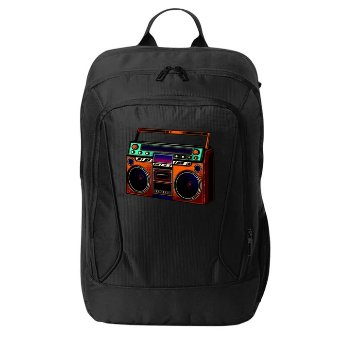 Neon Boombox City Backpack