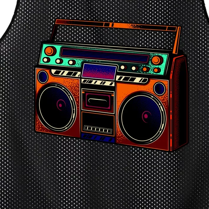 Neon Boombox Mesh Reversible Basketball Jersey Tank