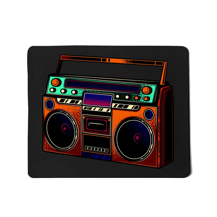 Neon Boombox Mousepad