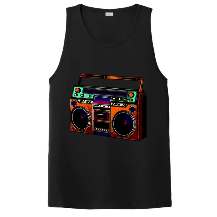 Neon Boombox Performance Tank